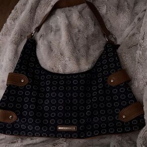 Nine West Black and Brown Shoulder Bag